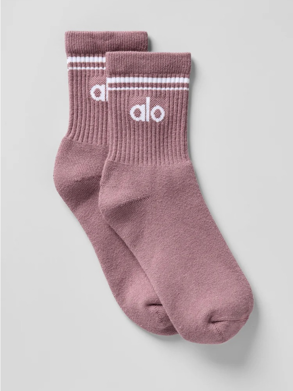 Alo Yoga Half Crew Dusty Pink Socks - New in package
